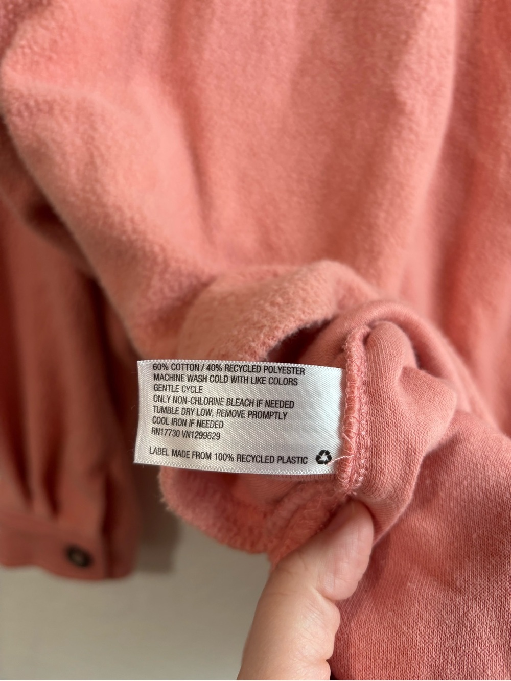 Wild Fable Pink Button-Up Fleece Shacket Small - Picture 7 of 7